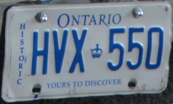 File:Ontario Historic Vehicle license plate HVX-550.jpg