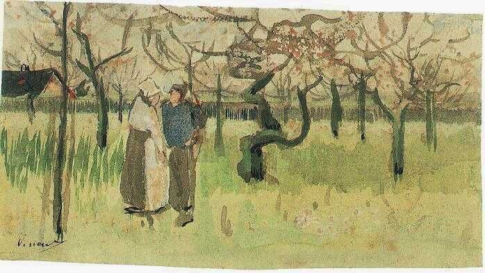 File:Orchard in Blossom with Two Figures Spring.jpg