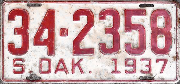 File:1937 South Dakota license plate.jpg