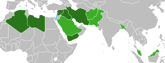 File:Countries that reject Israeli passports.png