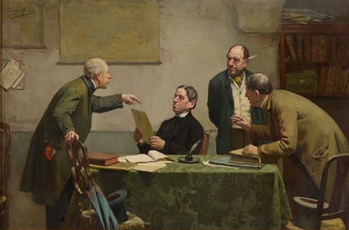 File:Franz Meerts - Meeting at the notary's.jpg