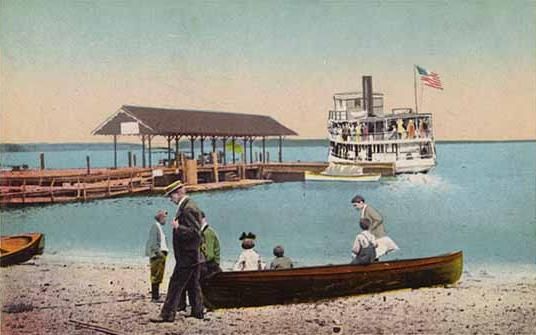 File:Steamboat Leaving Sebago Lake Station Landing.jpg