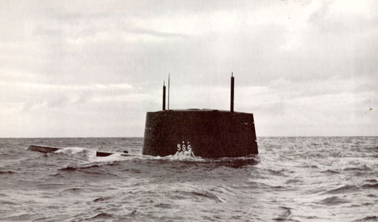 File:Surfacing off Cadiz USS Triton 1960.jpg