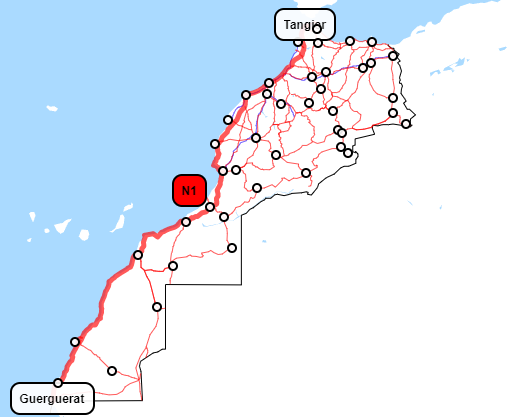 File:Morocco N1 road map.png