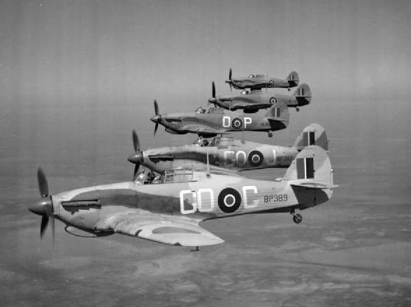 File:Hurricane IICs 94 Sqn over Egypt c1942.jpg