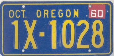 File:1960 Oregon license plate.jpg