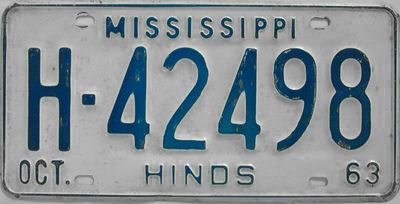 File:1963 Mississippi license plate.jpg