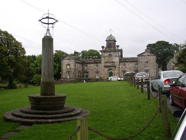 File:Fountaine Hospital and Sundial, Linton.jpg