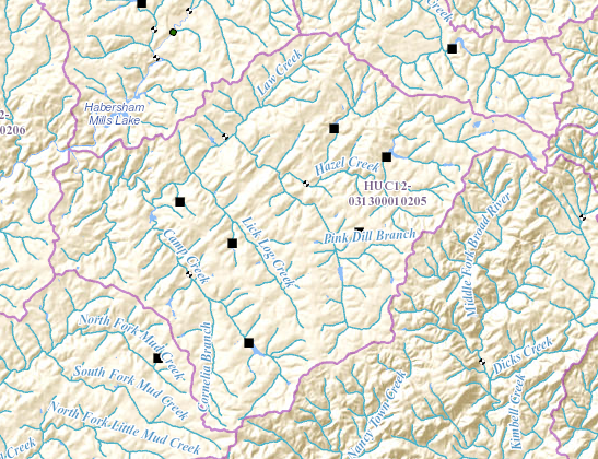 File:HUC 031300010205 - Hazel Creek.PNG