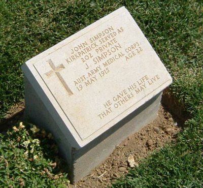 File:John Simpson Kirkpatrick headstone.jpg