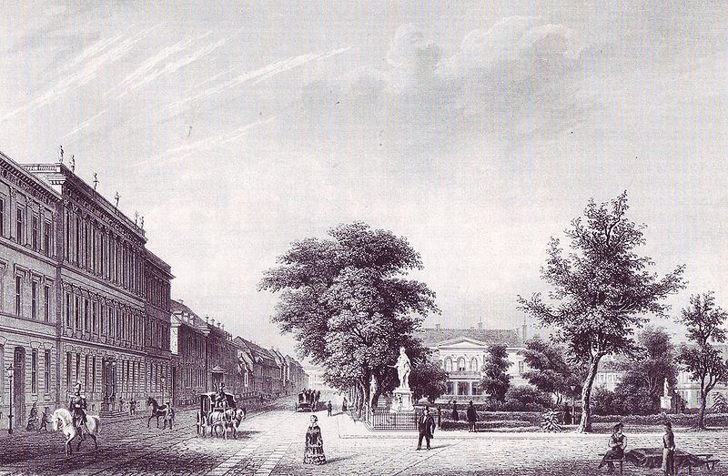 File:Wilhelmplatz, Berlin - Engraving (1850).jpg