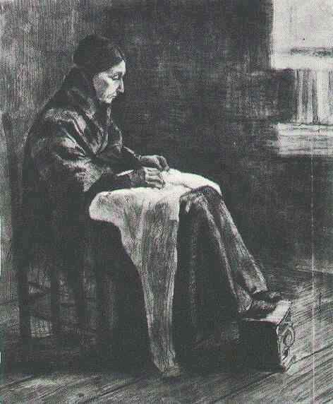 File:Woman with Shawl, Sewing.jpg