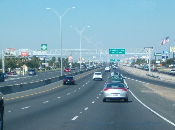 File:Sh358 Westbound Between StaplesandEverhart.jpg