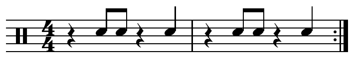 File:Backbeat pattern snare drum.png