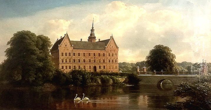 File:Vemmetofte - moat with swans.jpg