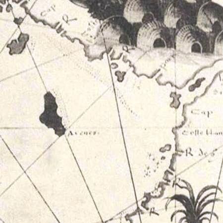 File:Desceliers 1550 map - detail showing Arenes.jpg