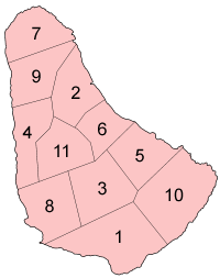 File:Barbados parishes numbered.png