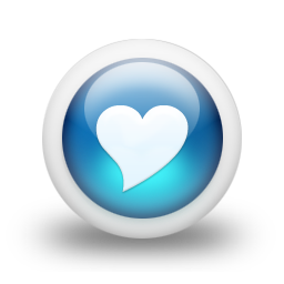 File:Glossy 3d blue heart.png