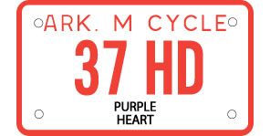 File:Arkansas Purple Heart Motorcycle license plate.jpg