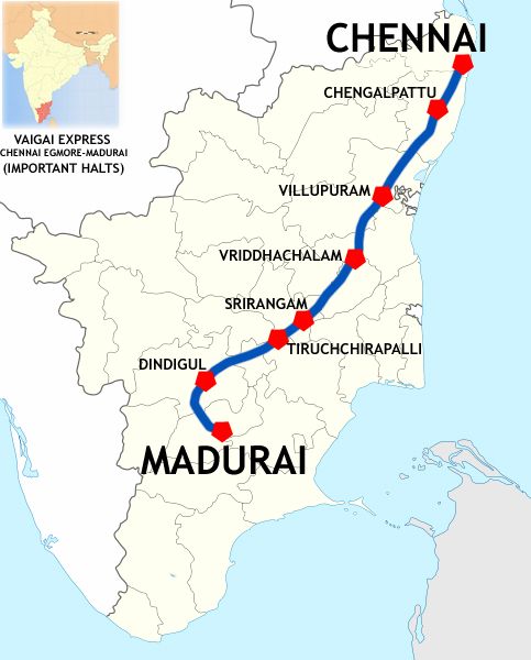 File:Vaigai Express (Madurai-Chennai) Route map.jpg