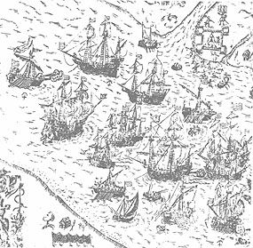 File:Svenska flottan, slaget vid Riga 1621.jpg