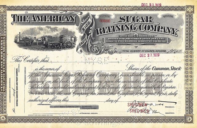 File:American Sugar Refining Company stock.jpg