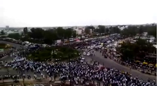 File:Patidar reservation agitation 25 August Ahmedabad rally.png