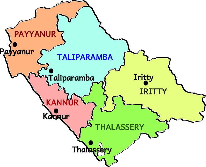 File:Subdistricts of Kannur.png