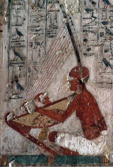 File:Harp player, from Tomb of Rekhmire.jpg