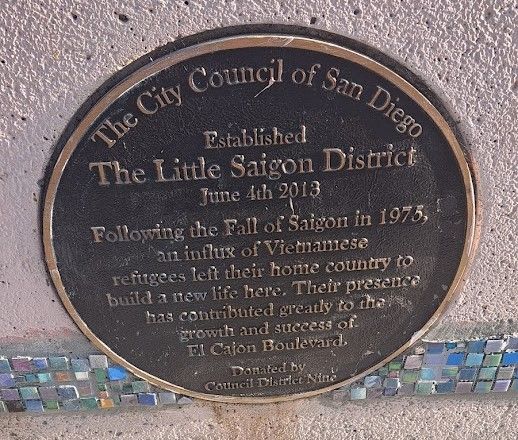 File:San Diego Little Saigon District Plaque.jpg