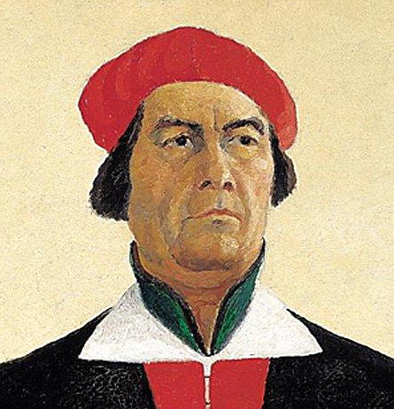 File:Kazimir Malevich, 1933, Self-portrait.png