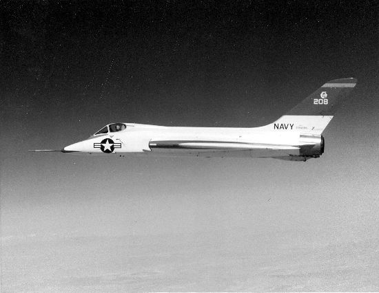 File:Navy Douglas F5D-1 in flight.jpg