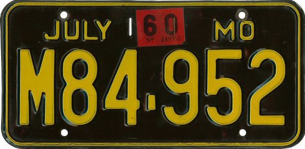 File:1960 Missouri license plate.jpg