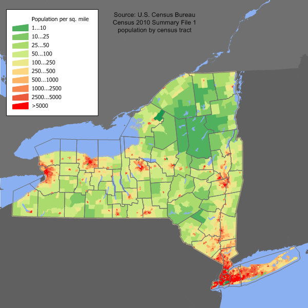 Example of state population map.