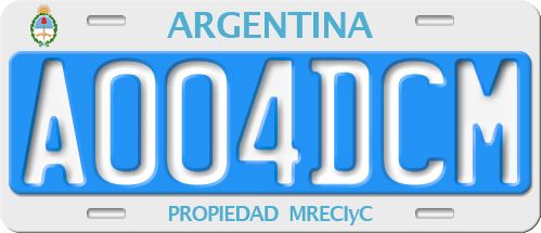 File:Matrícula automovilística Argentina 1995 A004DCM Personal Administrativo.jpg