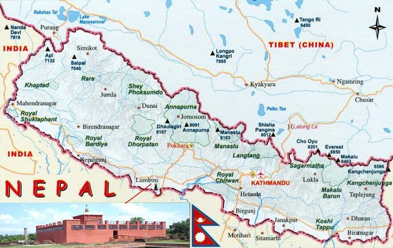 File:Map of Nepal showing location of Lumbini.jpg