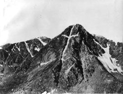 72. This photograph of the legendary Mount of the Holy Cross was taken by William Henry Jackson in 1874.