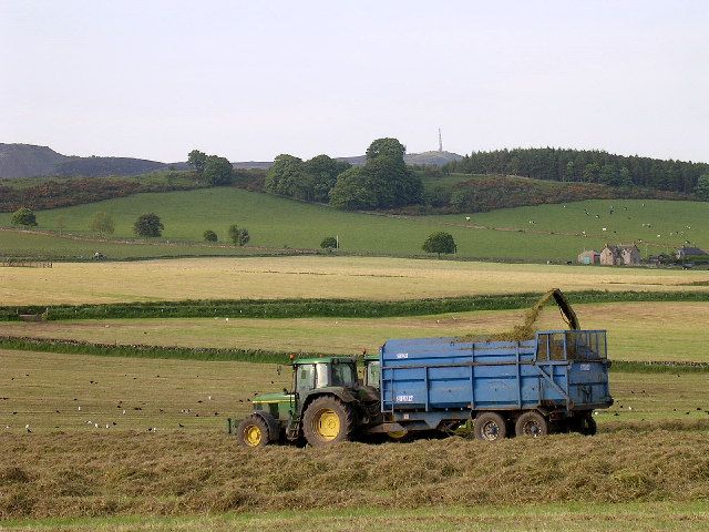 File:Making silage near Kirkton of Auchterhouse.jpg