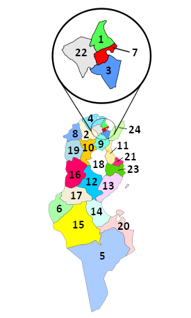 File:Governorates of Tunisia - Arabic.png