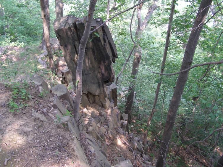 File:Columnar Jointing in the Palisades Sill.JPG