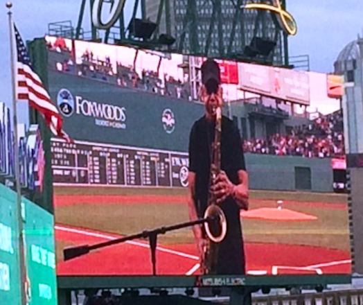 File:Michael Antunes Saxophonist at Fenway Park, Boston.png