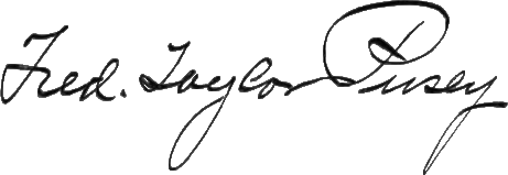 File:Signature of Frederick Taylor Pusey (1872–1936).png