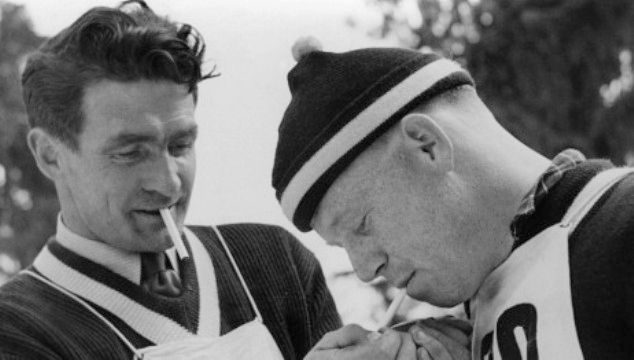 File:Simon Slåttvik and Erling Kroken 1952.jpg