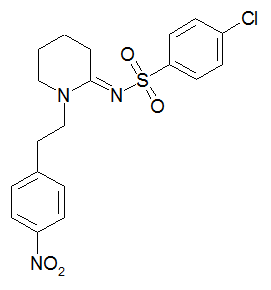 File:1-(4-Nitrophenylethyl)piperidylidene-2-(4-chlorophenyl)sulfonamide.png