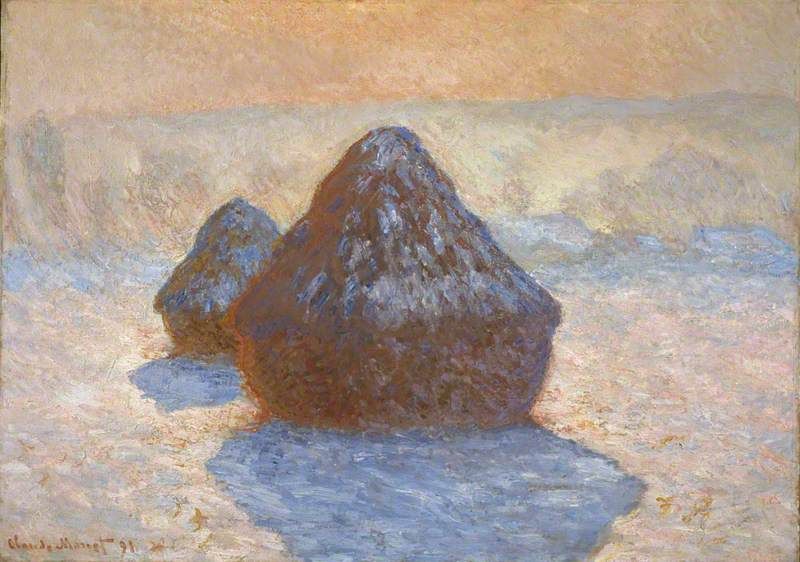 File:Haystacks, Snow Effect 1891 Claude Monet NGScotland.jpg