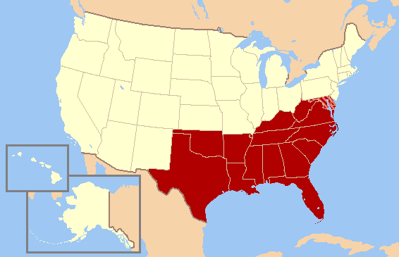 File:Modern Map of the Southern United States.png