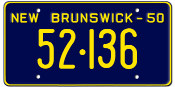 File:Canada New Brunswick license plate 1950 graphic.png