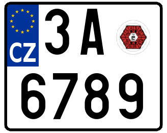 File:Czech Republic License Plate - Motorcycle.png