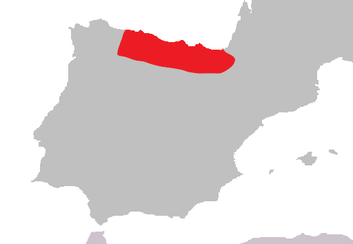 File:Distribution of Hypericum x reinosae.png