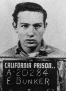 Edward Bunker mugshot taken at San Quentin State Prison in 1952